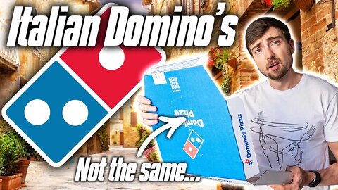 An American Tries Italian DOMINO'S PIZZA