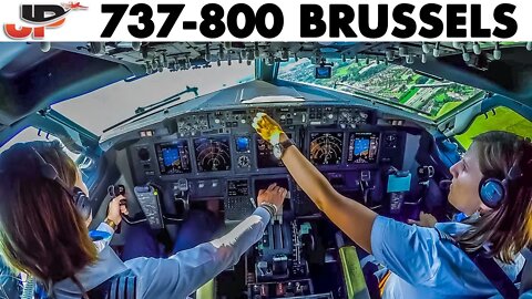Piloting the Boeing 737-800 out of Brussels | Cockpit Views