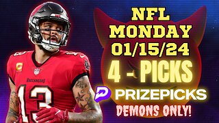 #PRIZEPICKS | BEST PICKS #NFL MONDAY | 01/15/24 | DEMONS ONLY! | WILD CARD | #FOOTBALL | TODAY
