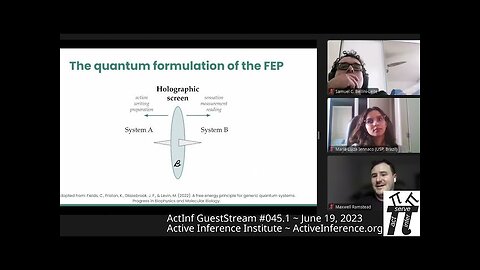 ActInf GuestStream 045.1 ~ Ramstead & Albarracin: "The inner screen model of consciousness"