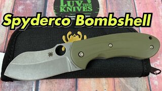 Spyderco Bombshell / includes disassembly/ Flash batch Michael Burch design !