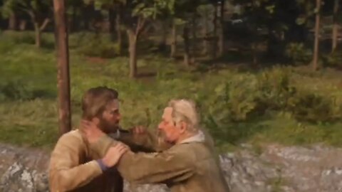 Red Dead Redemption 2 Train Fight - Scene