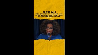 #oprah You can love someone and still be glad that they are no longer in your life. 🎥 @owntv