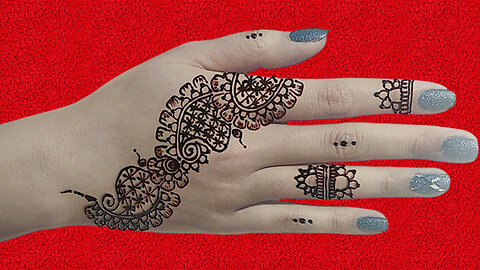 New latest Mehendi design front hand Simple Henna designs 2023 - Easy Mehndi design for hands