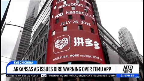 ARKANSAS AG ISSUES DIRE WARNING OVER TEMU APP