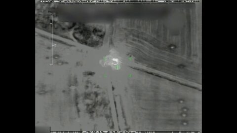 Russian UAV laser guides "Krasnopol" artillery shell to hit Ukrainian T-72