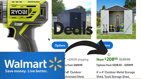 Shed and Tool Sale at Walmart January 2024