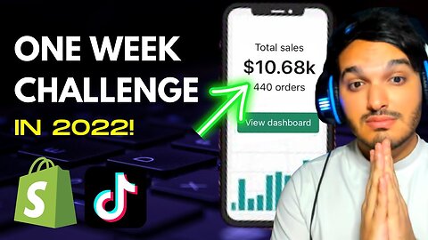 I Tried Shopify Dropshipping for 1 Week Challenge in 2022! (EPIC WIN)