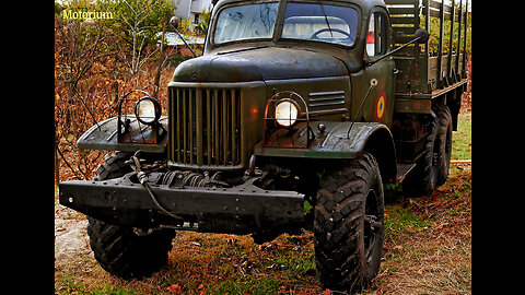 Old military truck 6x6. ZIL 157