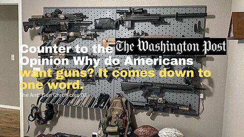 Opinion Why do Americans want guns? It comes down to one word.