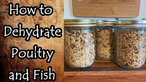 How to Dehydrate Poultry and Fish