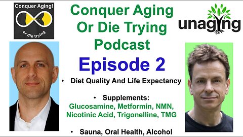 Podcast Episode #2: Conquer Aging or Die Trying ^ Crissman Loomis (@Unaging.com)