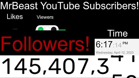 LIVE MrBeast YouTube Subscriber Count!