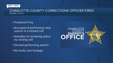 Charlotte Corrections Officer fired, accused of inappropriate strip search