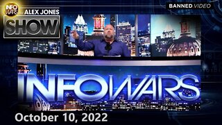 FALSE FLAG ALERT: Biden Admin Claims Russia Launched Cyber Attack Against US Airports as Russia Launches Major Air Bombardment Against Kiev – ALEX JONES SHOW 10/10/22