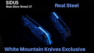 Real Steel Sidus Blue Luminous Shred CF White Mountain Knives Exclusive /and Disassembly