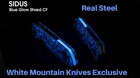 Real Steel Sidus Blue Luminous Shred CF White Mountain Knives Exclusive /and Disassembly