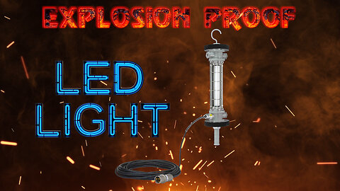 Explosion Proof LED Aluminum Drop Light - Rubber Guards