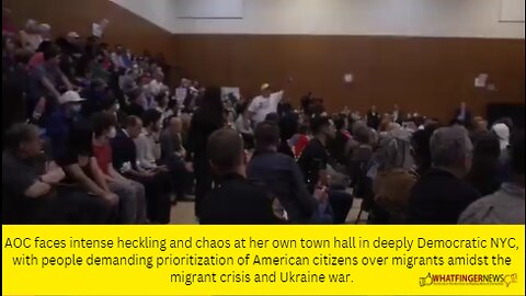 AOC faces intense heckling and chaos at her own town hall in deeply Democratic NYC