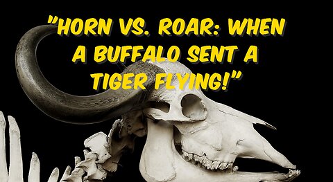 "Horn vs. Roar: When a Buffalo Sent a Tiger Flying!"