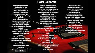 Hotel California - Eagles lyrics