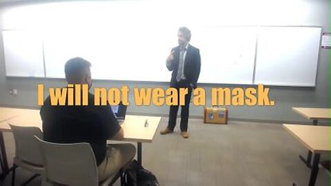 Law Prof. David Clements SHOCKS His Students By Refusing to Wear a Mask! - 8/18/21