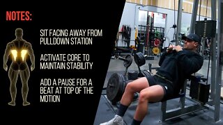 Reverse Seated Close Grip Pulldown