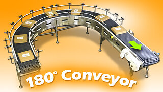 180 Degree Conveyor for Moving Heavy Product While Maintaining Orientation