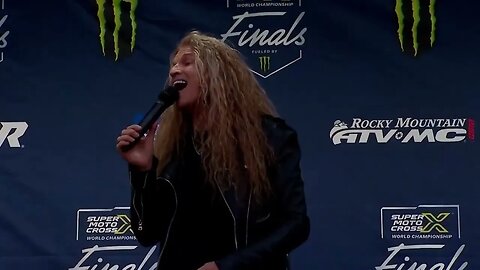 MITCH MALLOY NATIONAL ANTHEM LA COLISEUM 9 23 23 @supermotocross World Championship Finals.