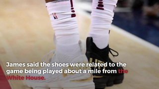 LeBron James Sends Trump Message With "Equality" Shoes, Takes Them Off At Half