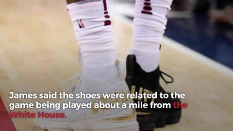 LeBron James Sends Trump Message With "Equality" Shoes, Takes Them Off At Half