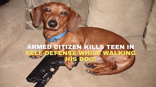 Armed citizen kills teen in Self-Defense while walking his Dog!