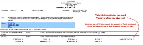 Tulsi Gabbard Votes To Cancel Rush Limbaugh