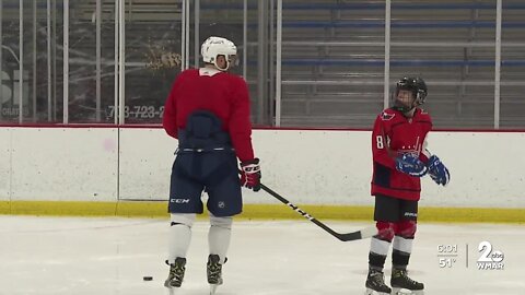Howard County teenager meet his hero on the ice Alex Ovechkin