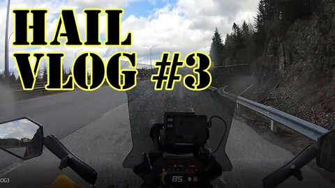 BMW F850 GS - Ride with me MotoVlog #03 The Hail got me