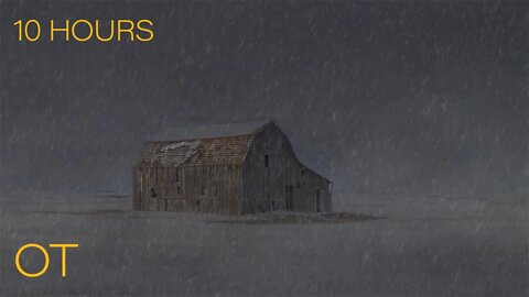Winter Barn | Blizzard, Howling Wind and Blowing Snow for Relaxation | Sleep| Study| Winter Ambience