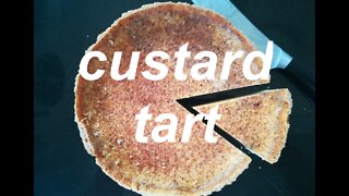 best classic British custard tart with nutmeg, lush