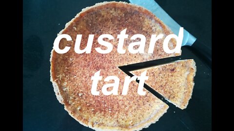 best classic British custard tart with nutmeg, lush