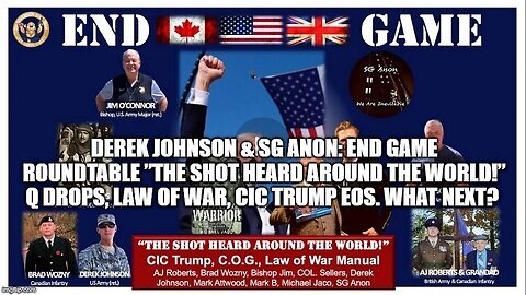 SG Anon & Derek Johnson & Michael Jaco- Q Drops, Law of War, CIC Trump EOs - What Next.