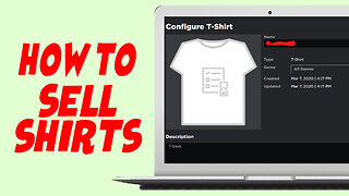 How To Sell Shirts On Roblox