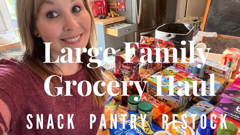 Snacks, Lunches and Organic / Pantry Restock \ Large Family Grocery Haul / Mom of 10