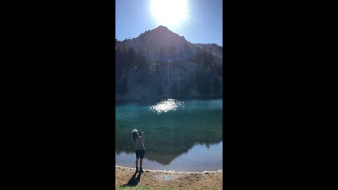 Beautiful alpine lake in Nor-Cal