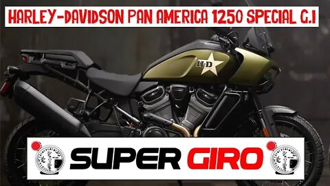 Harley-Davidson Pan America 1250 Special G.I. com cores e grafismos militares #CANALSUPERGIRO