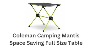 Coleman Camping Mantis Space Saving Full Size Table