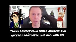 Tiago Leifert fala sobre ataques que recebeu após dizer que não vota em Lula ou Bolsonaro.