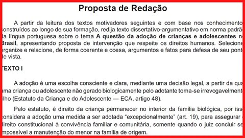 📄 REDAÇÃO NA PRÁTICA - ENCCEJA 2017 - [Ensino Médio]