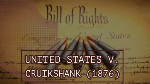 Today In Supreme Court History: United States v Cruikshank (1876)
