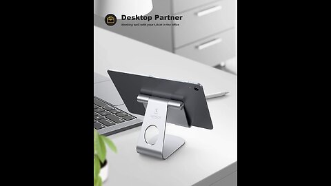 Tablet Stand Adjustable, Lamicall Tablet Stand : Desktop Stand Holder Dock Compatible with Tabl...