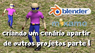 04 - BGE PARA GAMES - MIXAMO MAIS BLENDER - ADICIONANDO MOVIMENTO AO PERSONAGEM PARTE 2