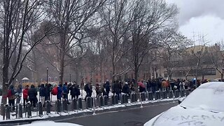 Illegal immigrants are lining up in East Village Manhattan